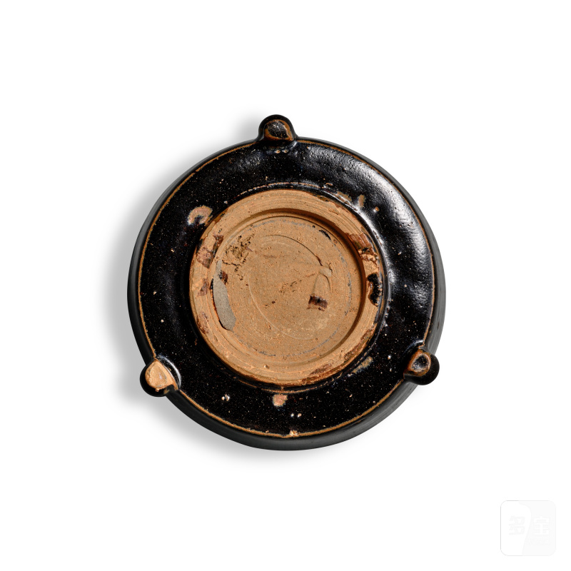 A black-glazed incense burner, Song - Yuan dynasty | 宋至元 黑釉三足爐 - 图3